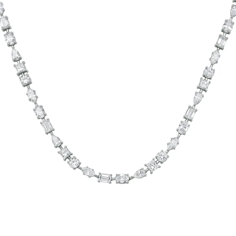 Ensemble Two Necklace with Mixed Shape Lab Diamonds sold by Promise By Effy