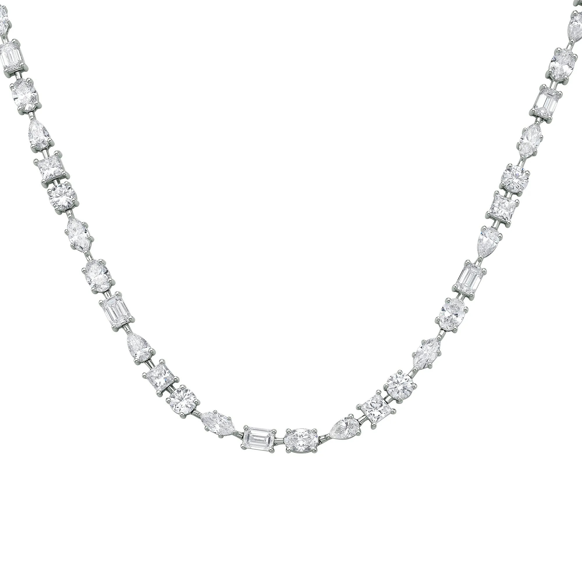 Ensemble Two Necklace with Mixed Shape Lab Diamonds sold by Promise By Effy