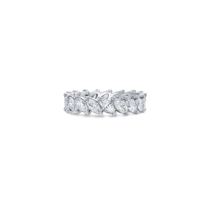 Marquise Eternity Band with Lab Diamonds sold by Promise By Effy