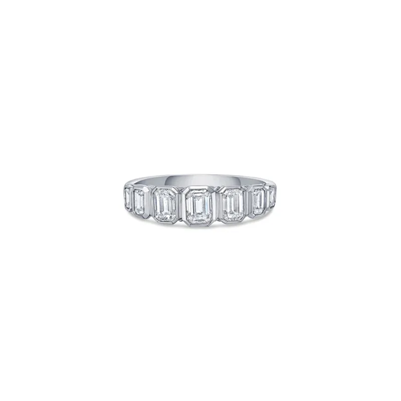 Square Bezel Ring in White Gold with Diamonds sold by Promise By Effy