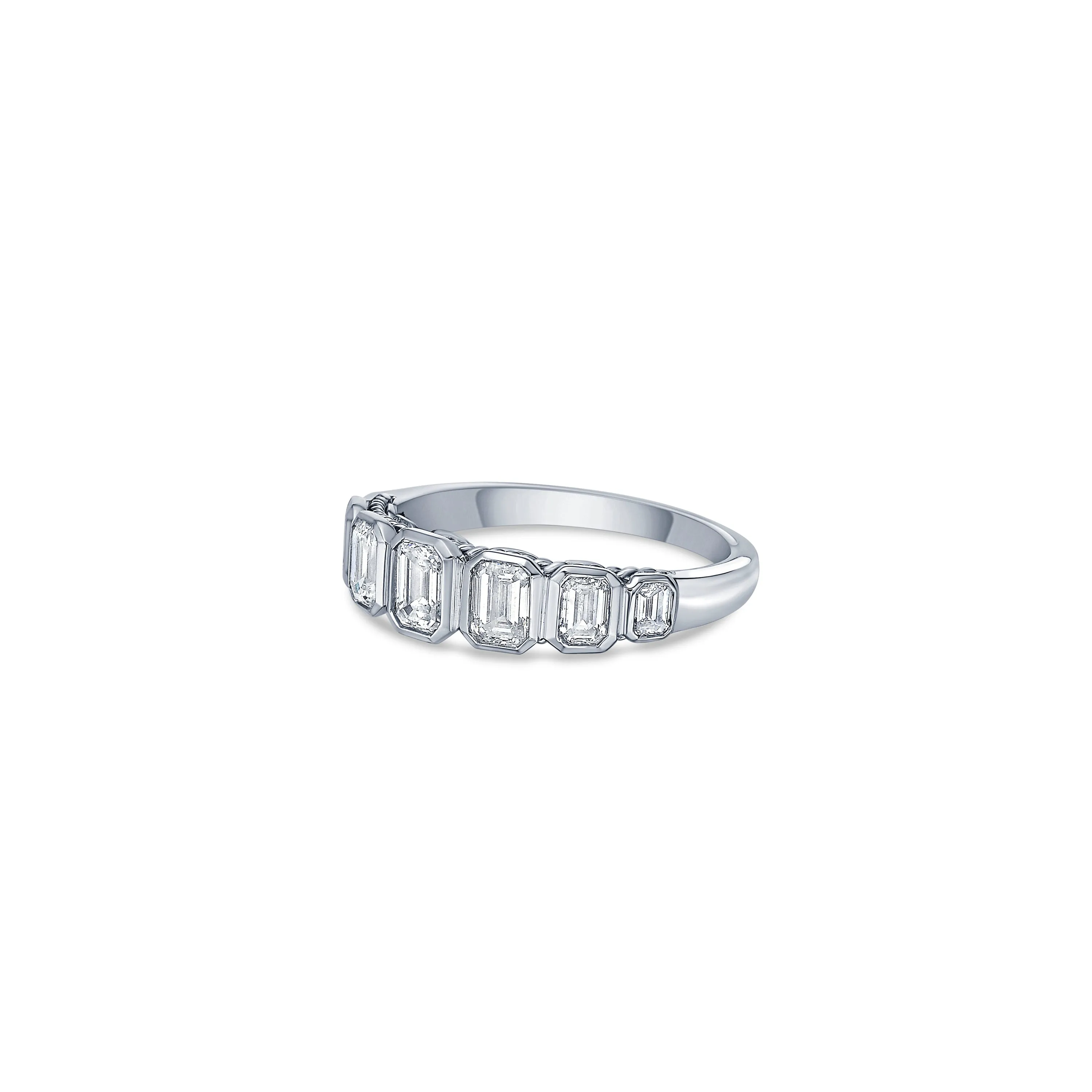 Square Bezel Ring in White Gold with Diamonds sold by Promise By Effy product image thumbnail 3