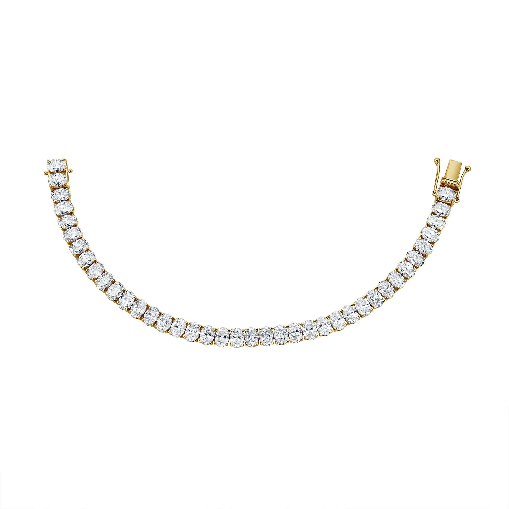Wide Tennis Bracelet with Oval Cut Lab Diamonds sold by Promise By Effy product image thumbnail 5