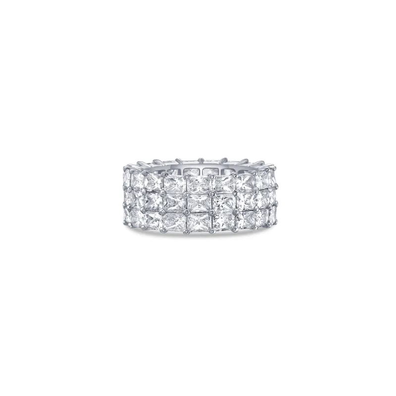 Three Row Eternity Band with Radiant Cut Lab Diamonds sold by Promise By Effy