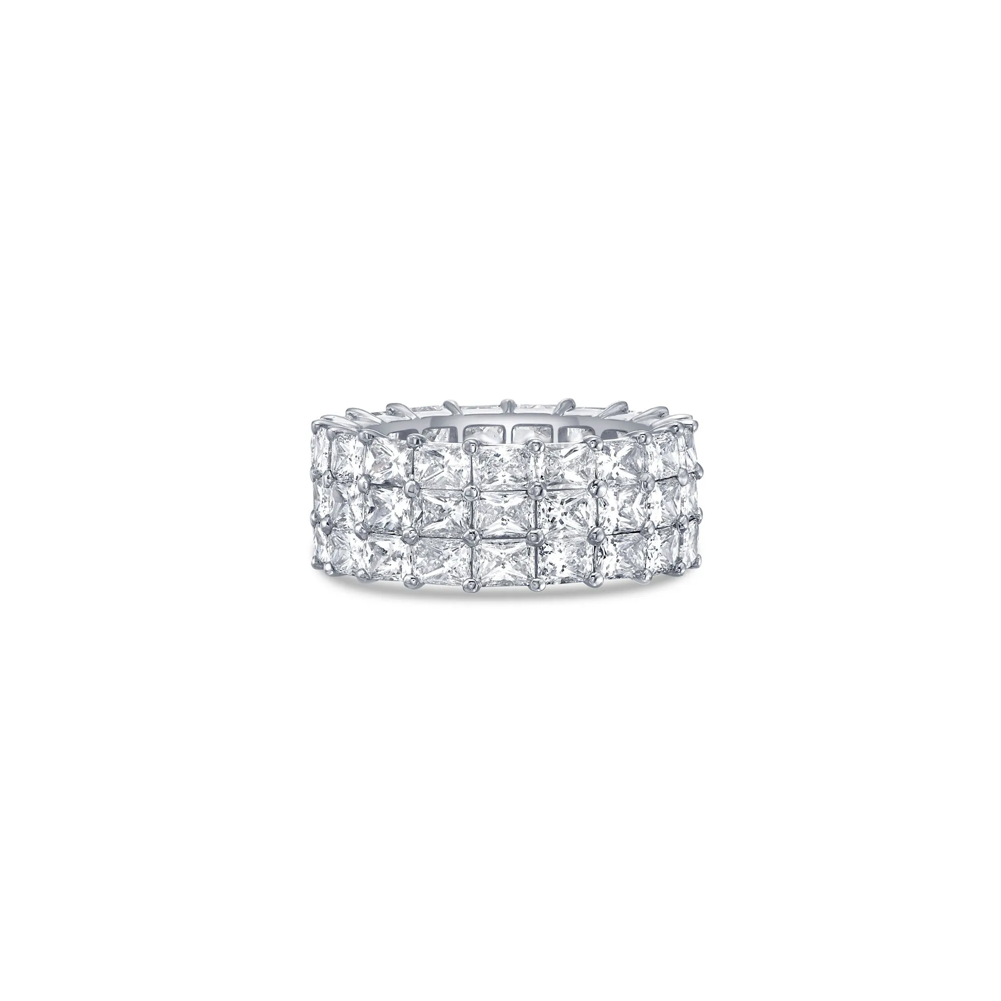 Three Row Eternity Band with Radiant Cut Lab Diamonds sold by Promise By Effy