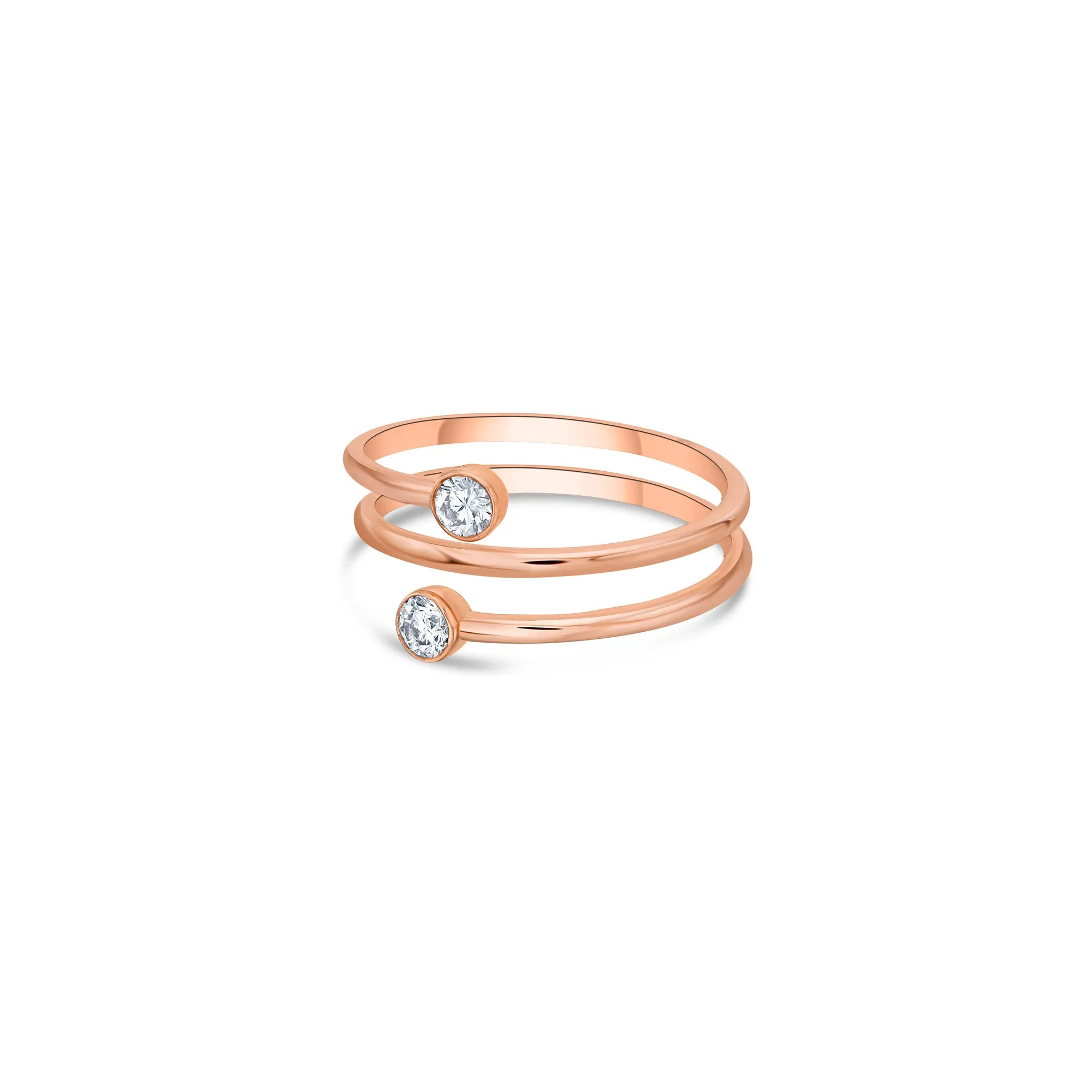 Duo Spiral Ring with Round Lab Diamonds sold by Promise By Effy product image thumbnail 3