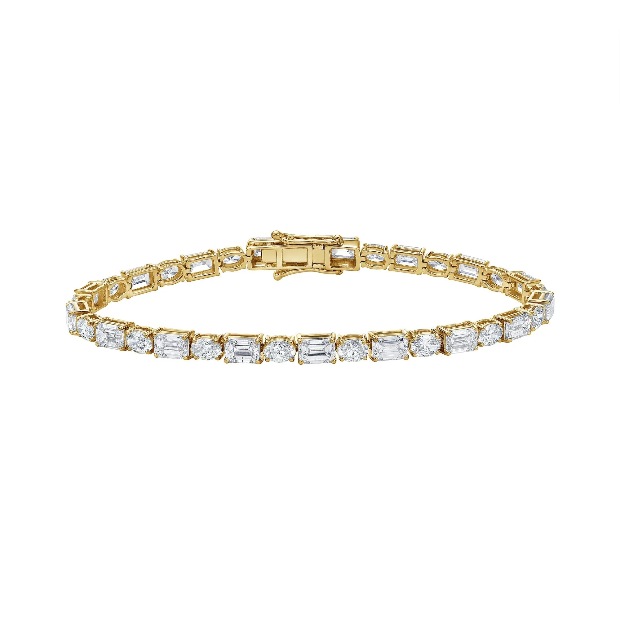 Classic Tennis Bracelet with Oval and Emerald Cut Diamonds sold by Promise By Effy product image thumbnail 4