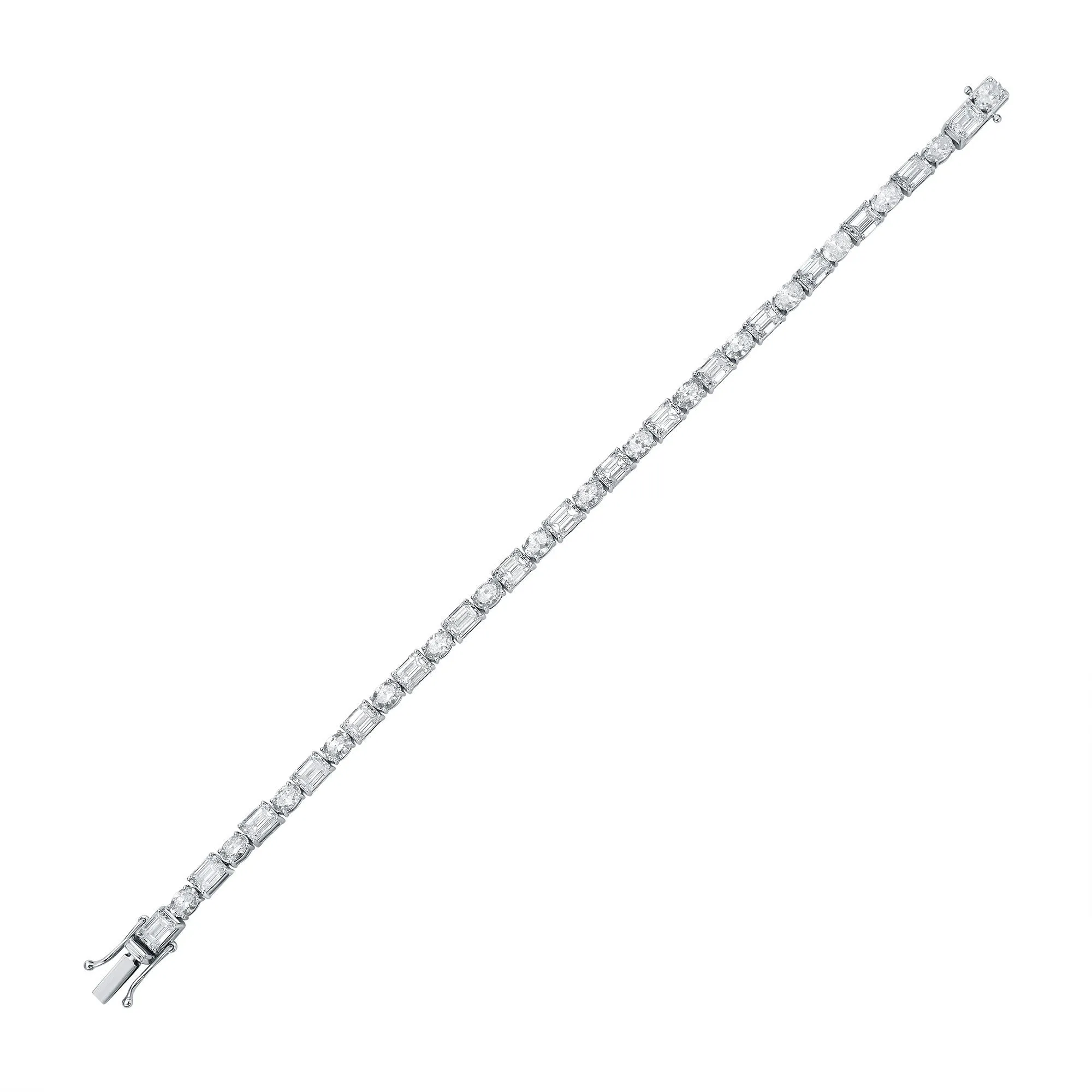 Classic Tennis Bracelet with Oval and Emerald Cut Diamonds sold by Promise By Effy product image thumbnail 3