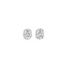 Stud Earring with Oval Cut Lab Diamonds sold by Promise By Effy