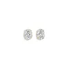 Stud Earring with Oval Cut Lab Diamonds sold by Promise By Effy