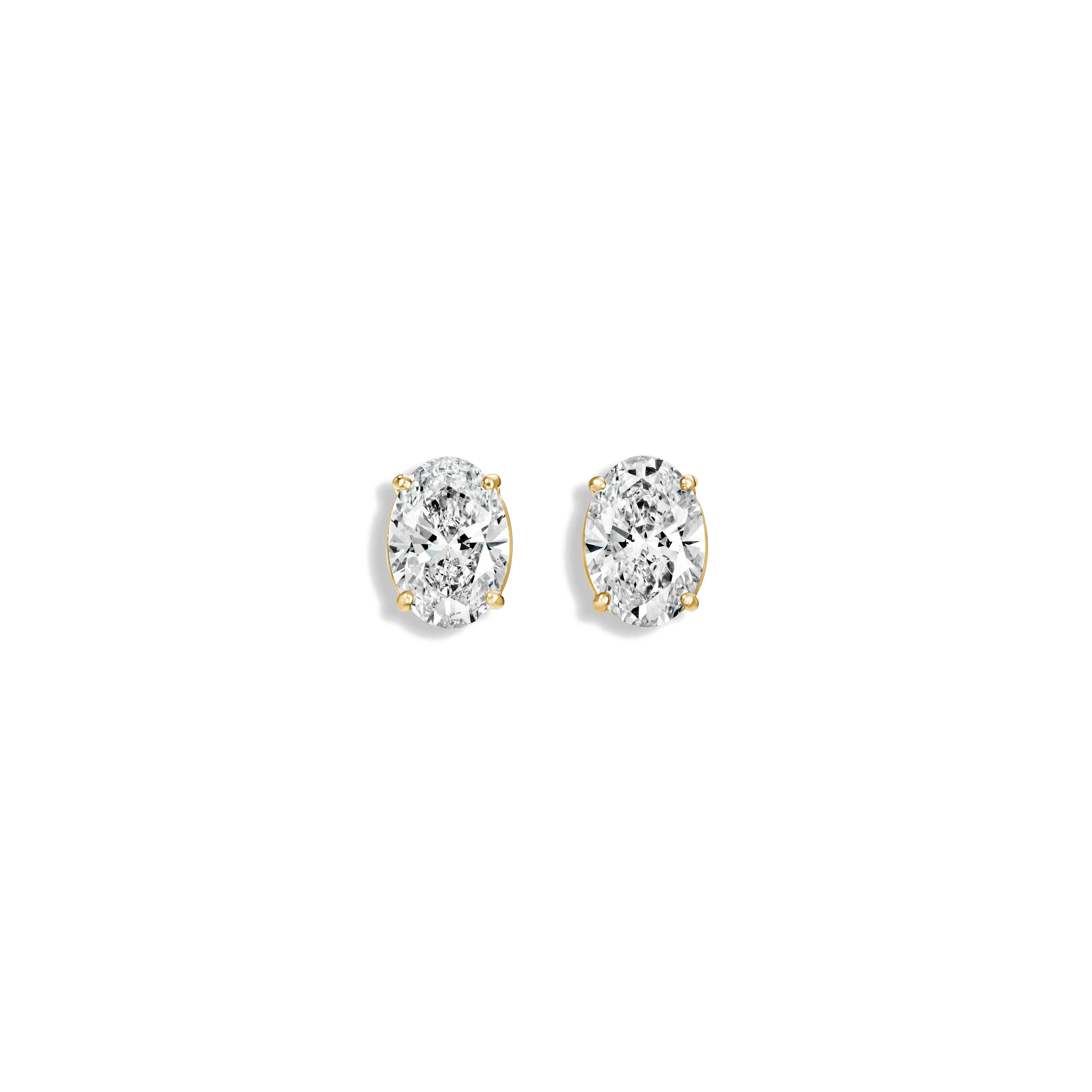 Stud Earring with Oval Cut Lab Diamonds sold by Promise By Effy product image thumbnail 3