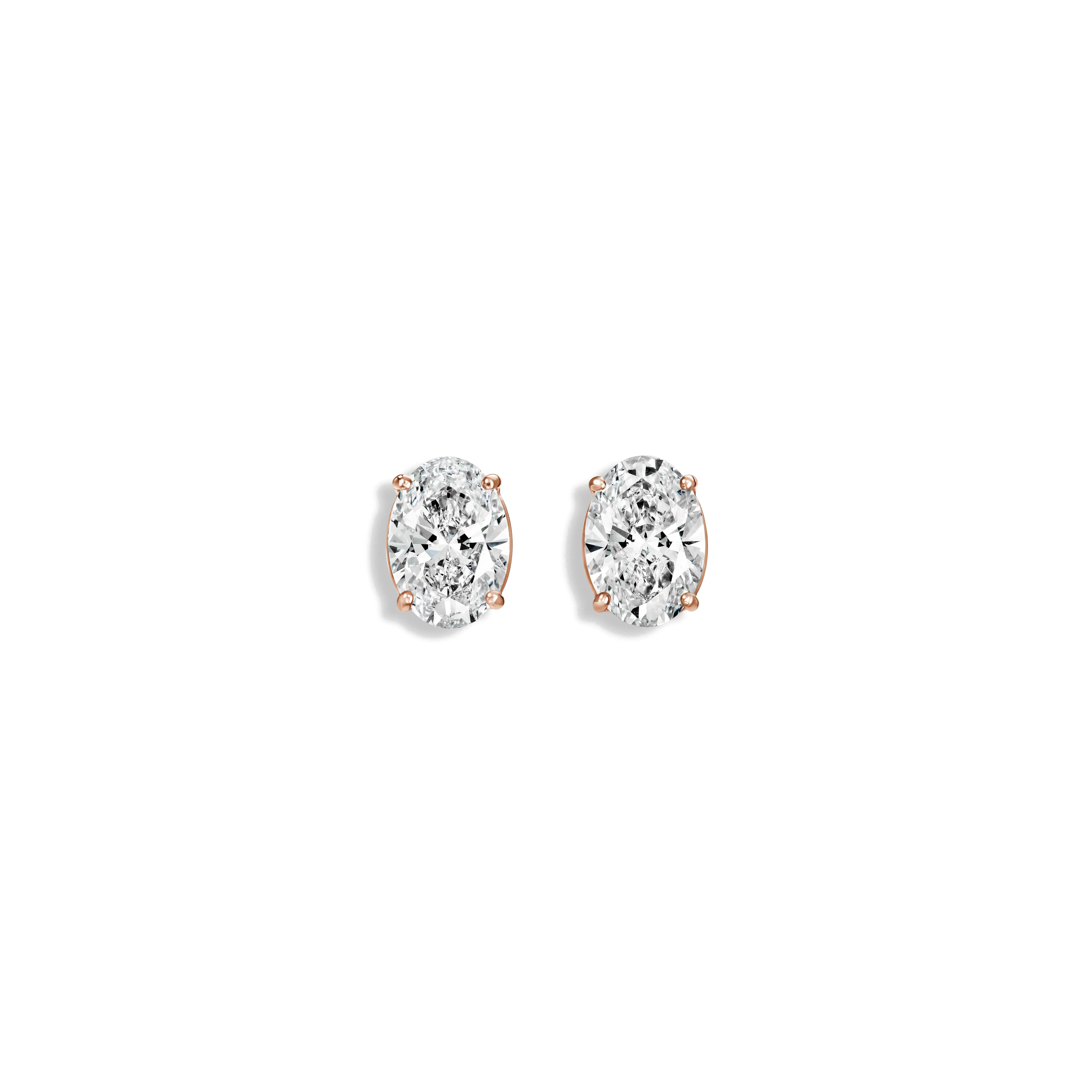 Stud Earring with Oval Cut Lab Diamonds sold by Promise By Effy product image thumbnail 5