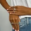 Chain Link Ring in Yellow Gold with Diamonds sold by Promise By Effy