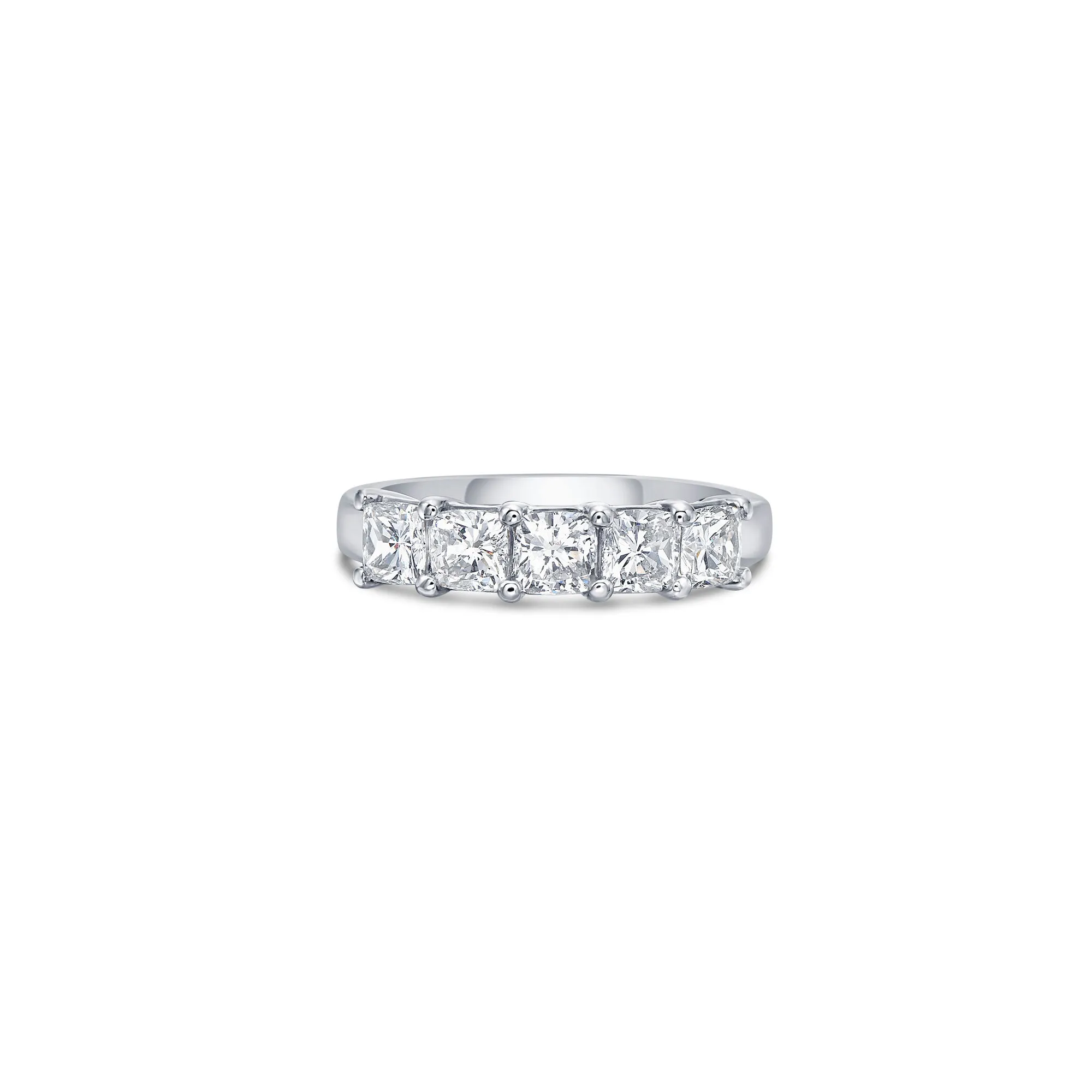 Five Stone Classic Band with Cushion Cut Lab Diamonds sold by Promise By Effy