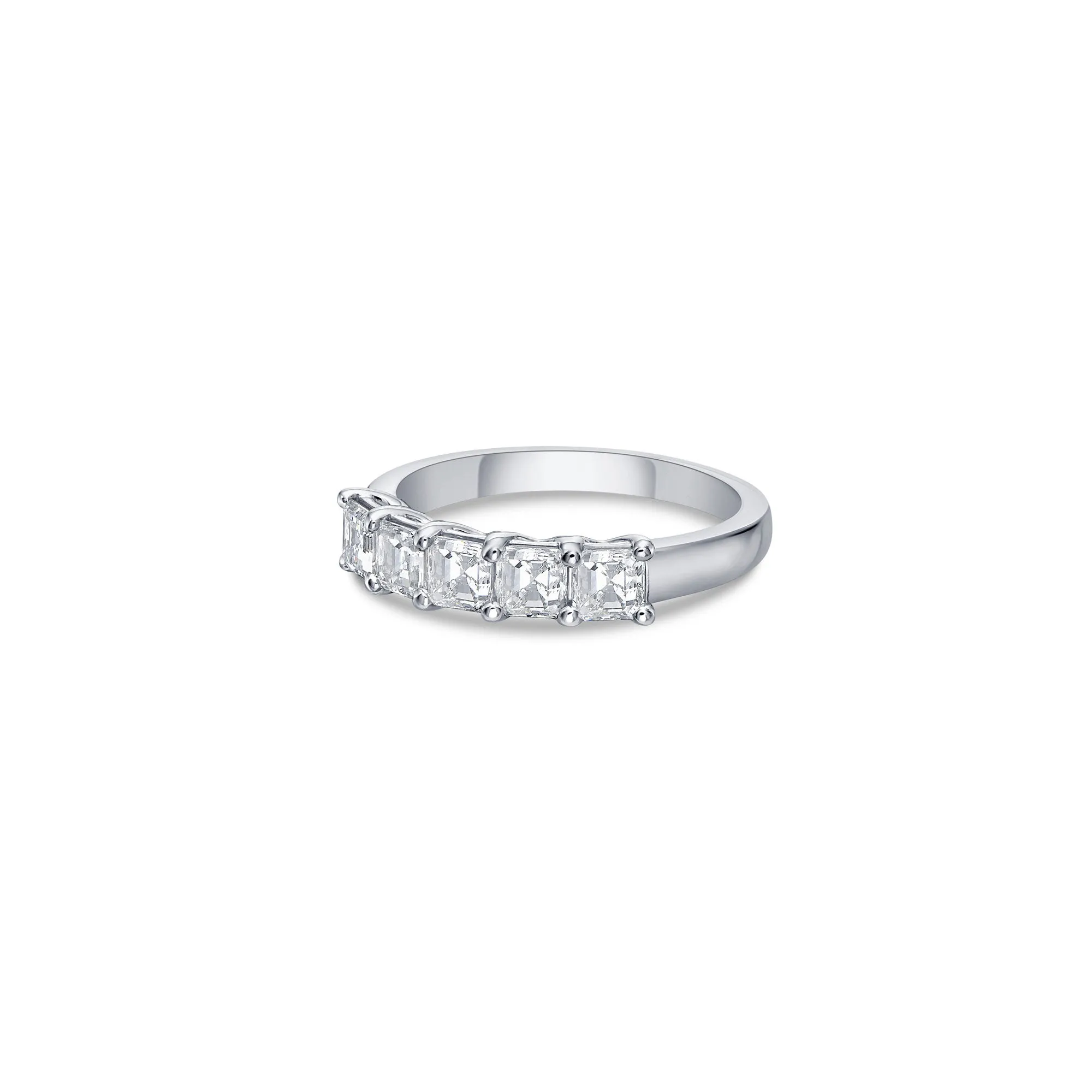 Five Stone Slim Band with Asscher Cut Lab Diamonds sold by Promise By Effy product image thumbnail 2