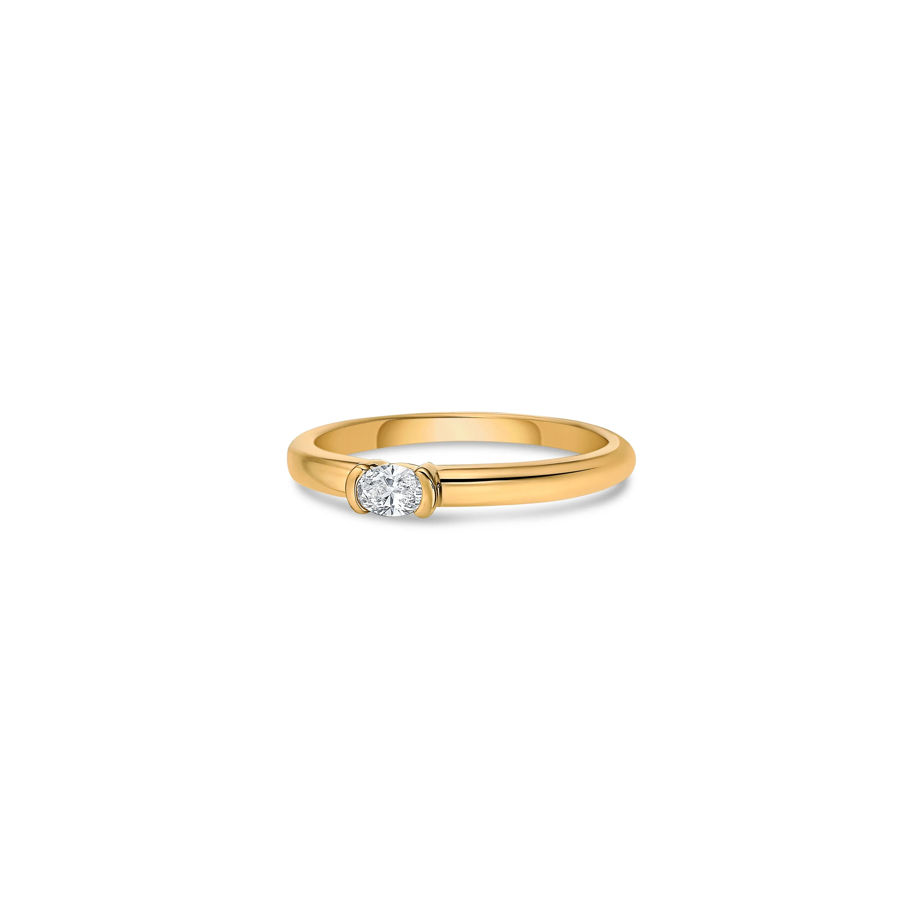 Dots Bezel Ring in Gold with Diamond sold by Promise By Effy product image thumbnail 4