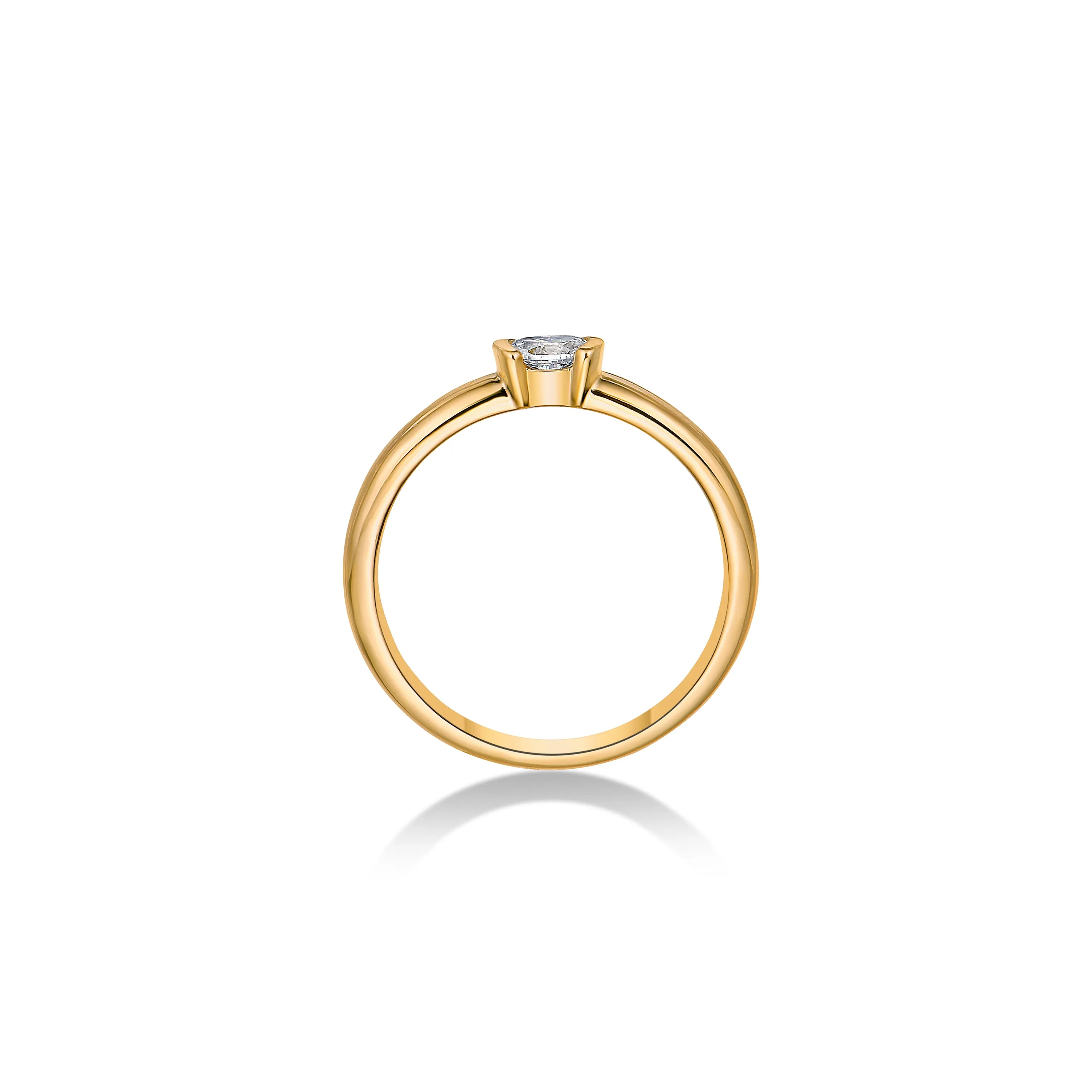 Dots Bezel Ring in Gold with Diamond sold by Promise By Effy product image thumbnail 5