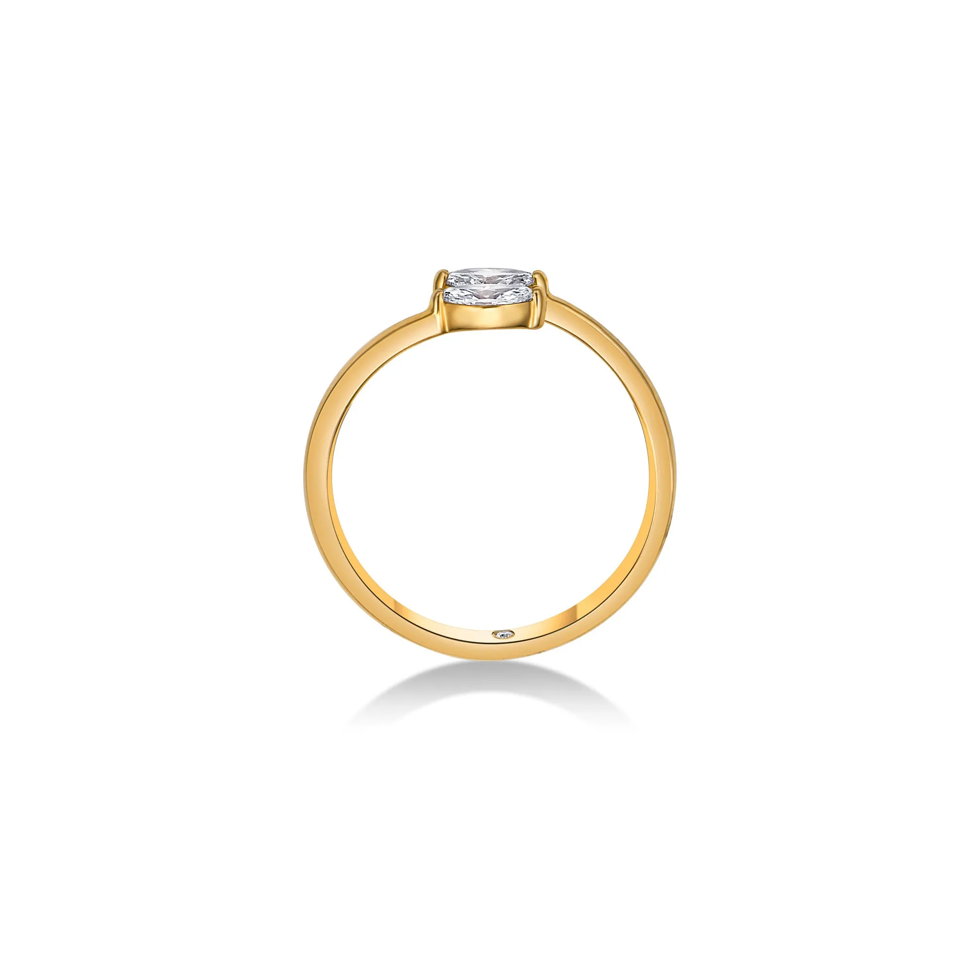 Duo Bypass Ring with Marquise Lab Diamonds sold by Promise By Effy product image thumbnail 3