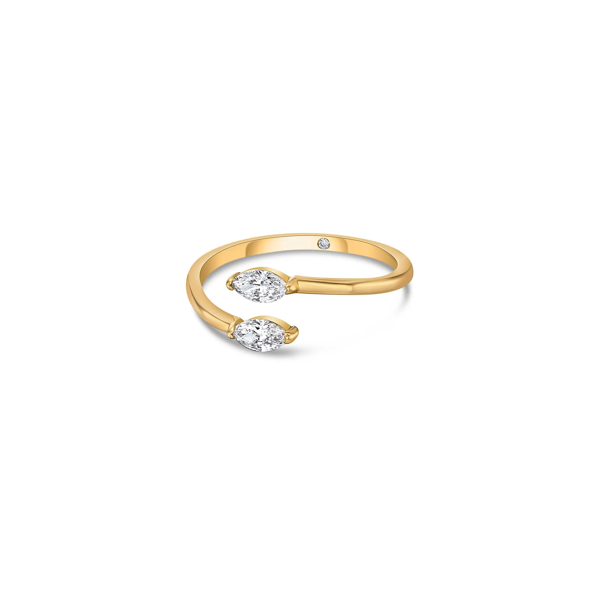 Duo Bypass Ring with Marquise Lab Diamonds sold by Promise By Effy product image thumbnail 2