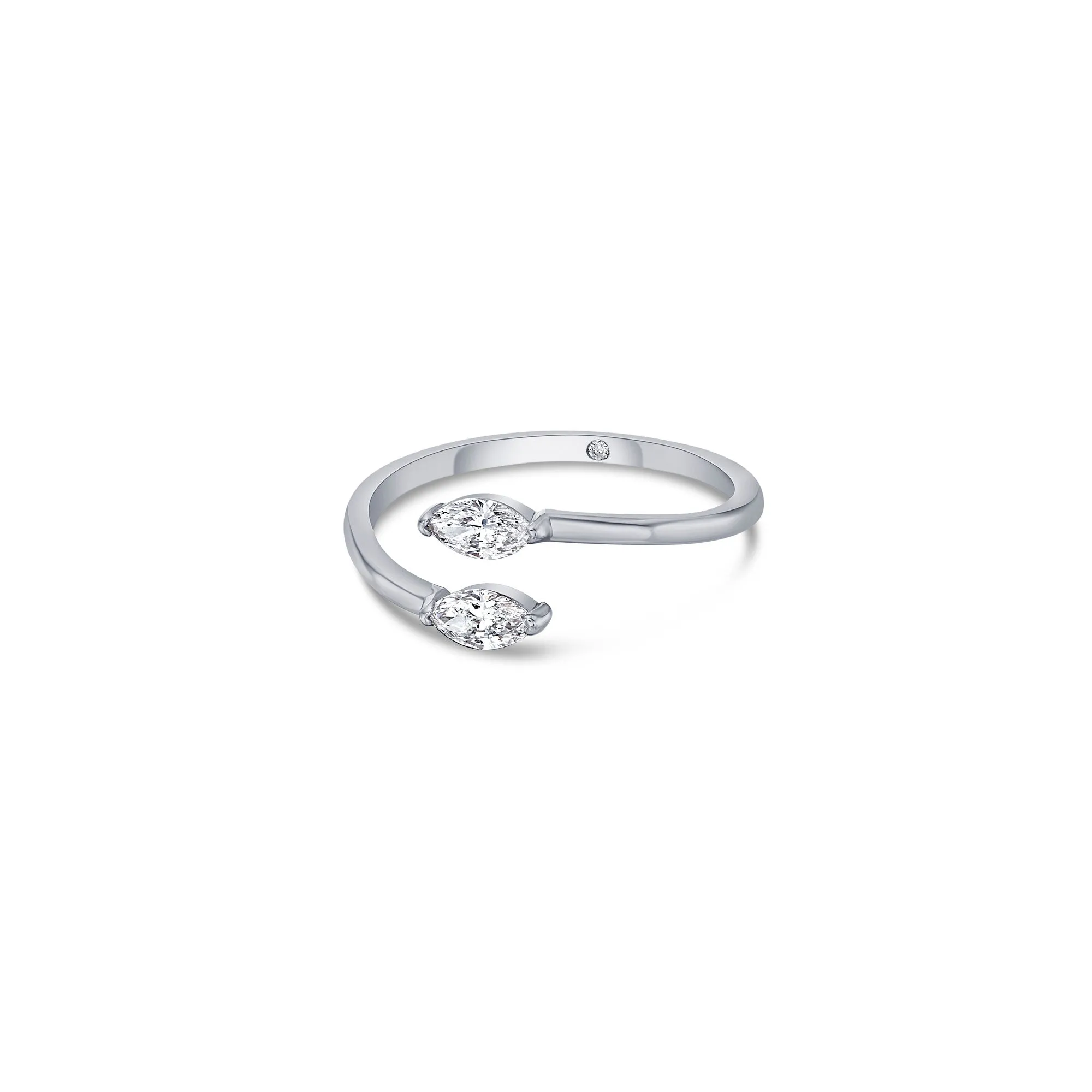 Duo Bypass Ring with Marquise Lab Diamonds sold by Promise By Effy product image thumbnail 5