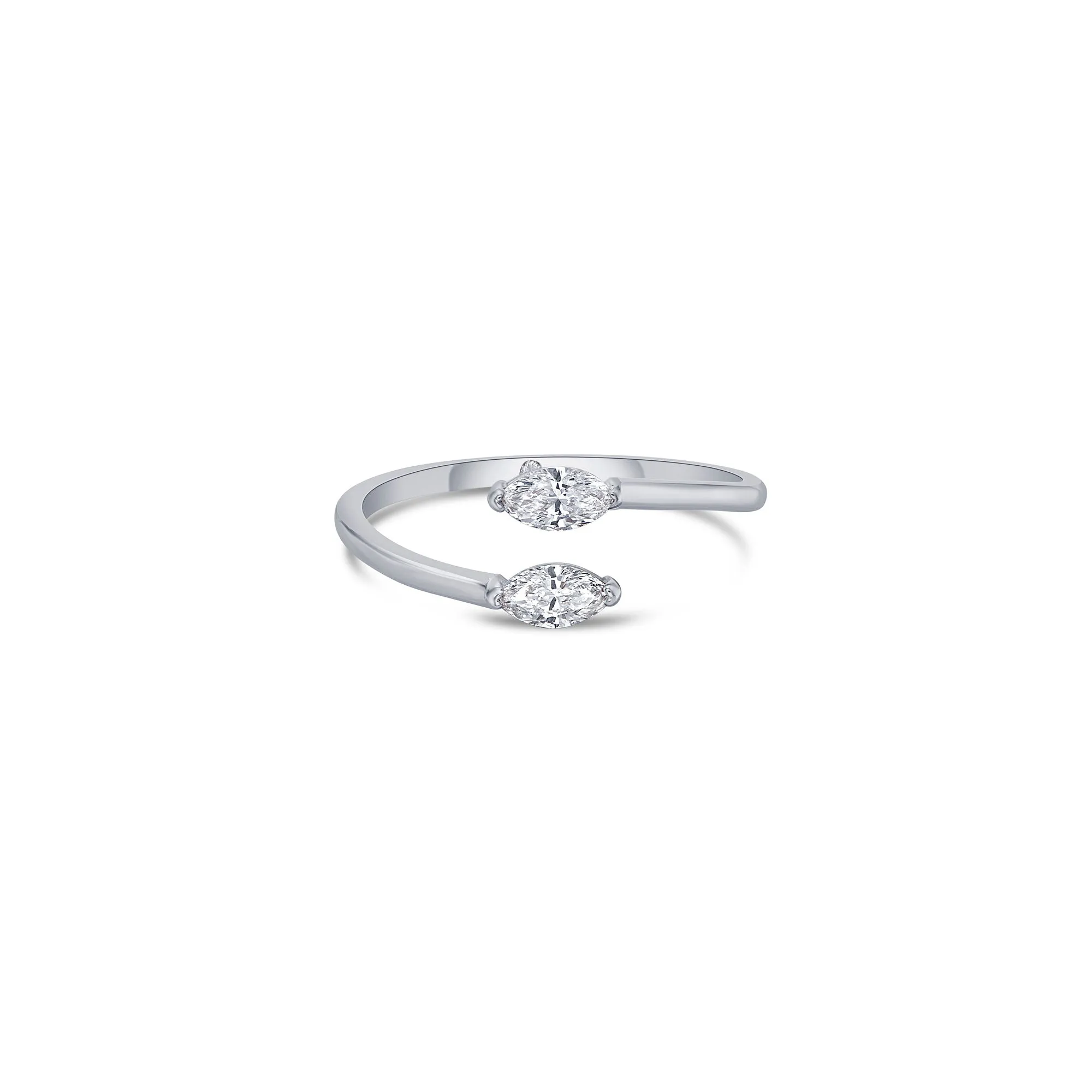 Duo Bypass Ring with Marquise Lab Diamonds sold by Promise By Effy product image thumbnail 4