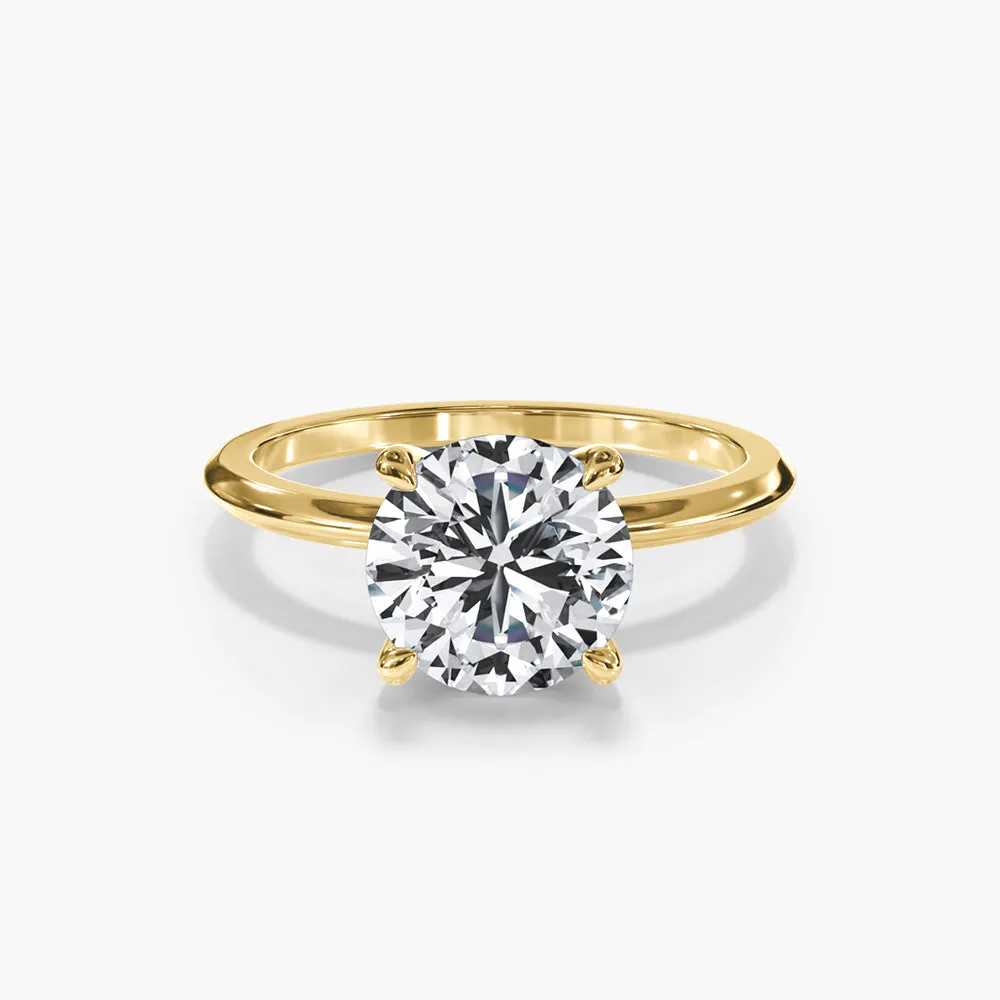 The Classic Solitaire 4-Prong Basket Setting Lab Diamond Engagement Ring sold by Promise By Effy product image thumbnail 4