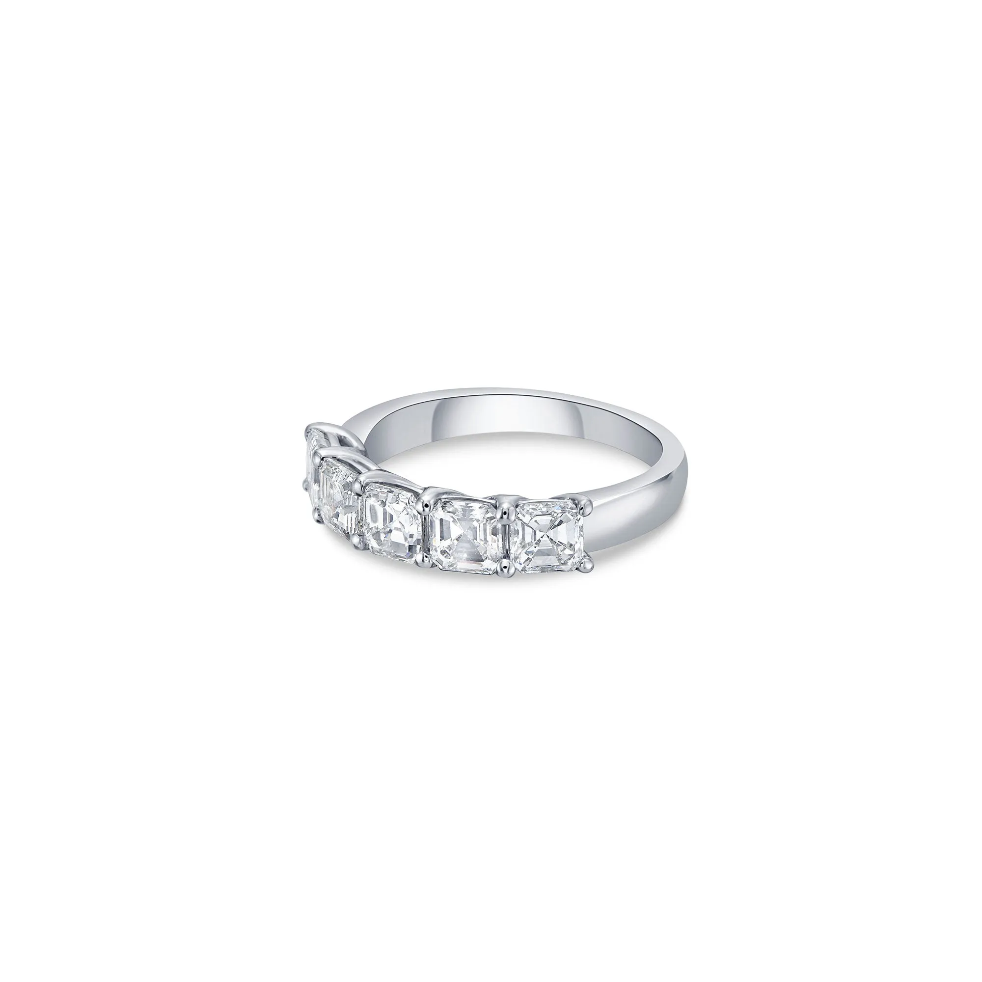 Five Stone Wide Band with Asscher Cut Lab Diamonds sold by Promise By Effy product image thumbnail 2
