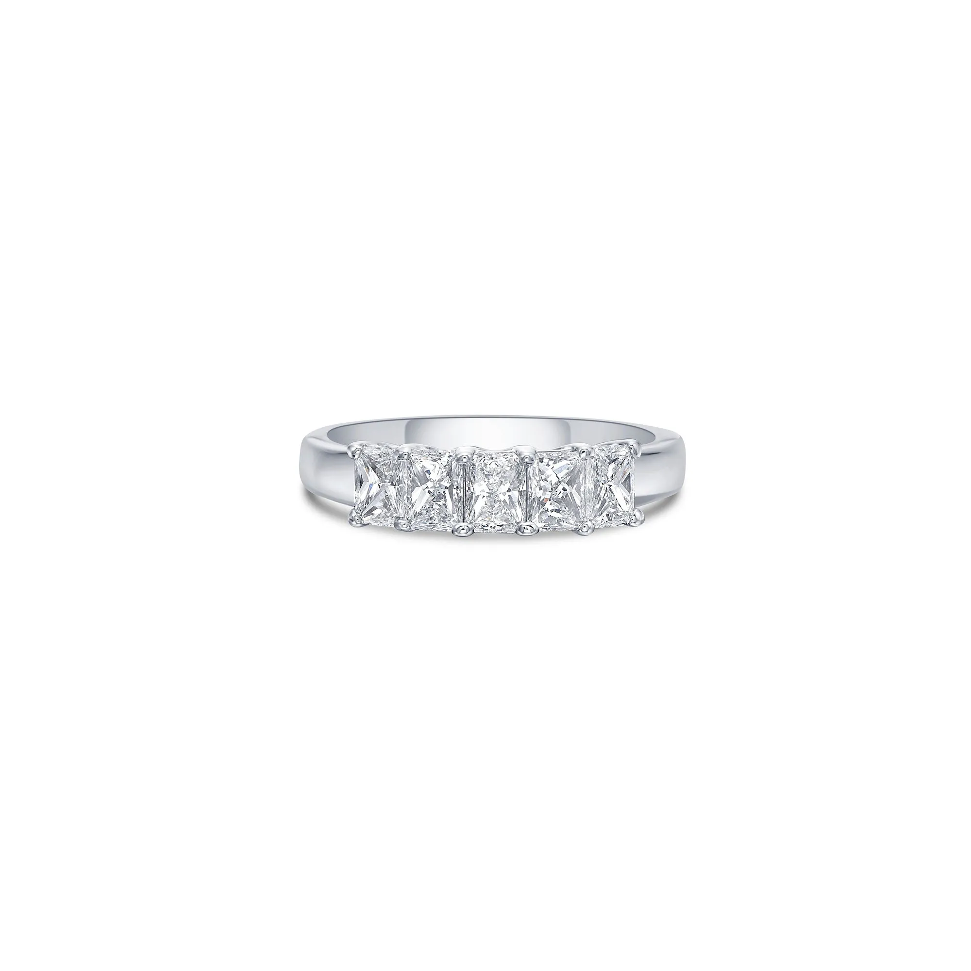 Five Stone Slim Band with Radiant Cut Lab Diamonds sold by Promise By Effy
