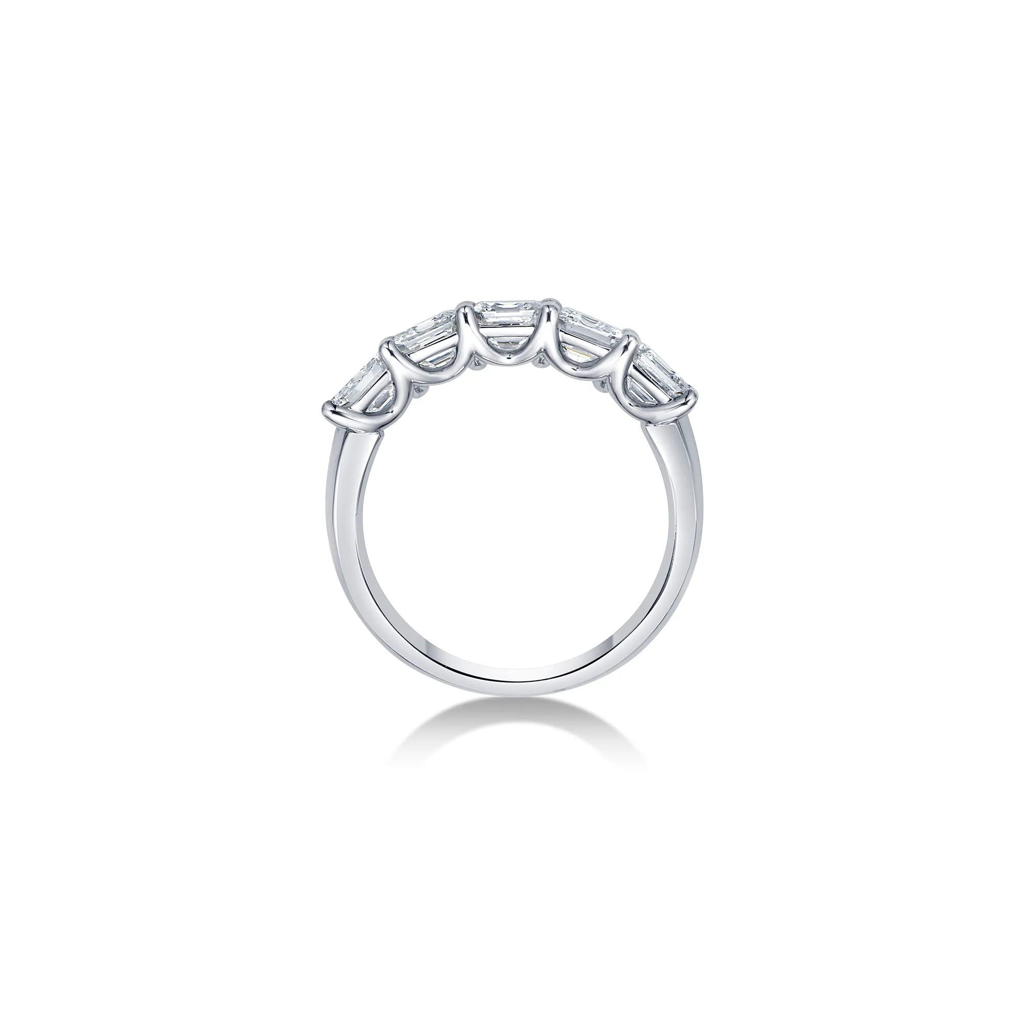 Five Stone Wide Band with Asscher Cut Lab Diamonds sold by Promise By Effy product image thumbnail 3
