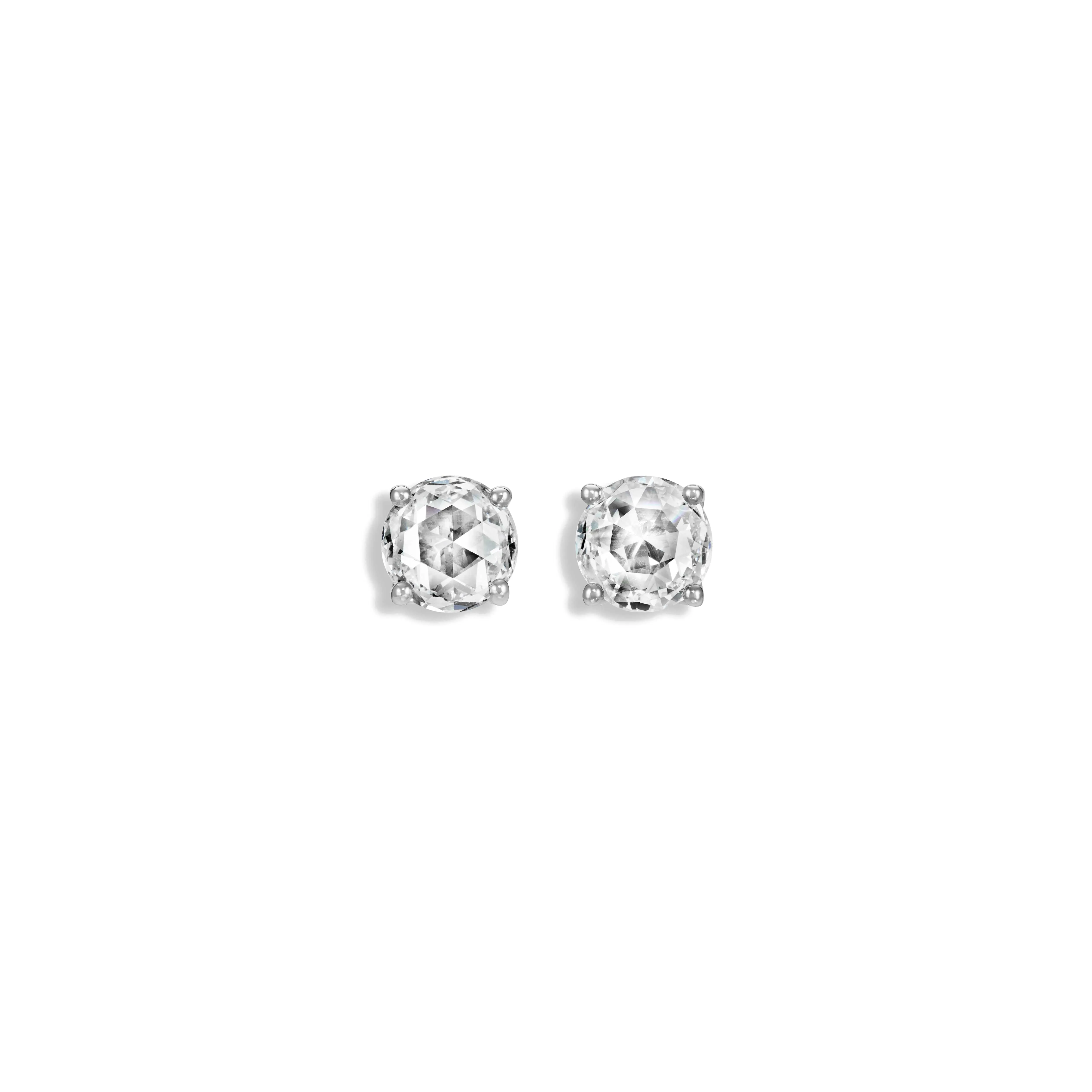 Stud Earring with Rose Cut Lab Diamonds sold by Promise By Effy