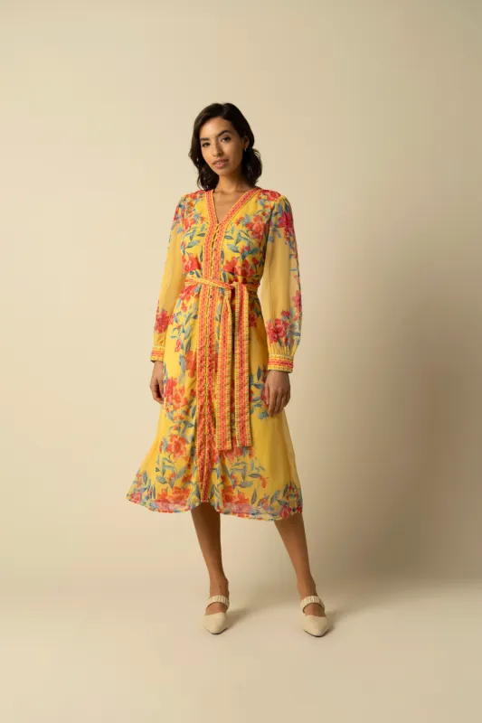 Naomi Yellow Dress sold by Raishma