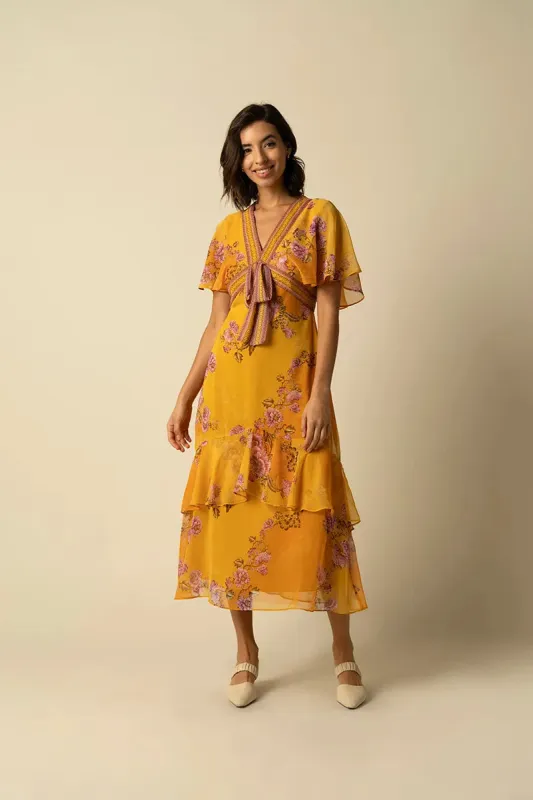 Katie Yellow Dress sold by Raishma