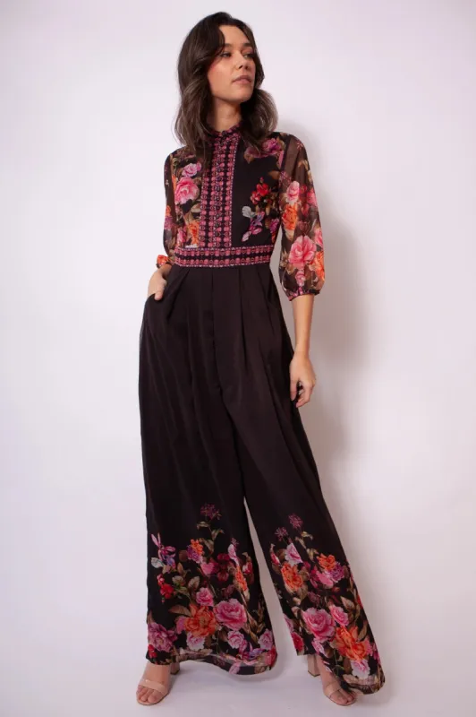 Harper Black Jumpsuit sold by Raishma