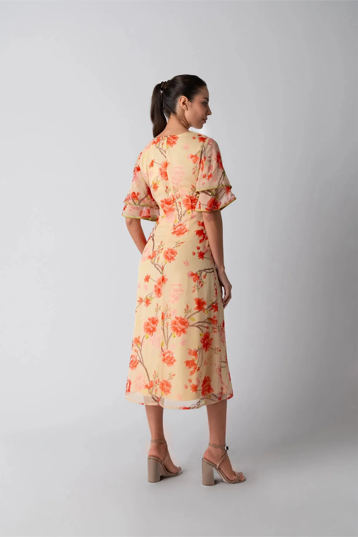 Victoria Cream Dress sold by Raishma product image thumbnail 3