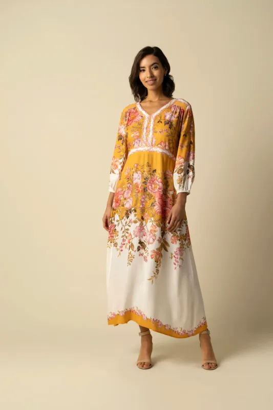 Aurelia Orange Dress sold by Raishma