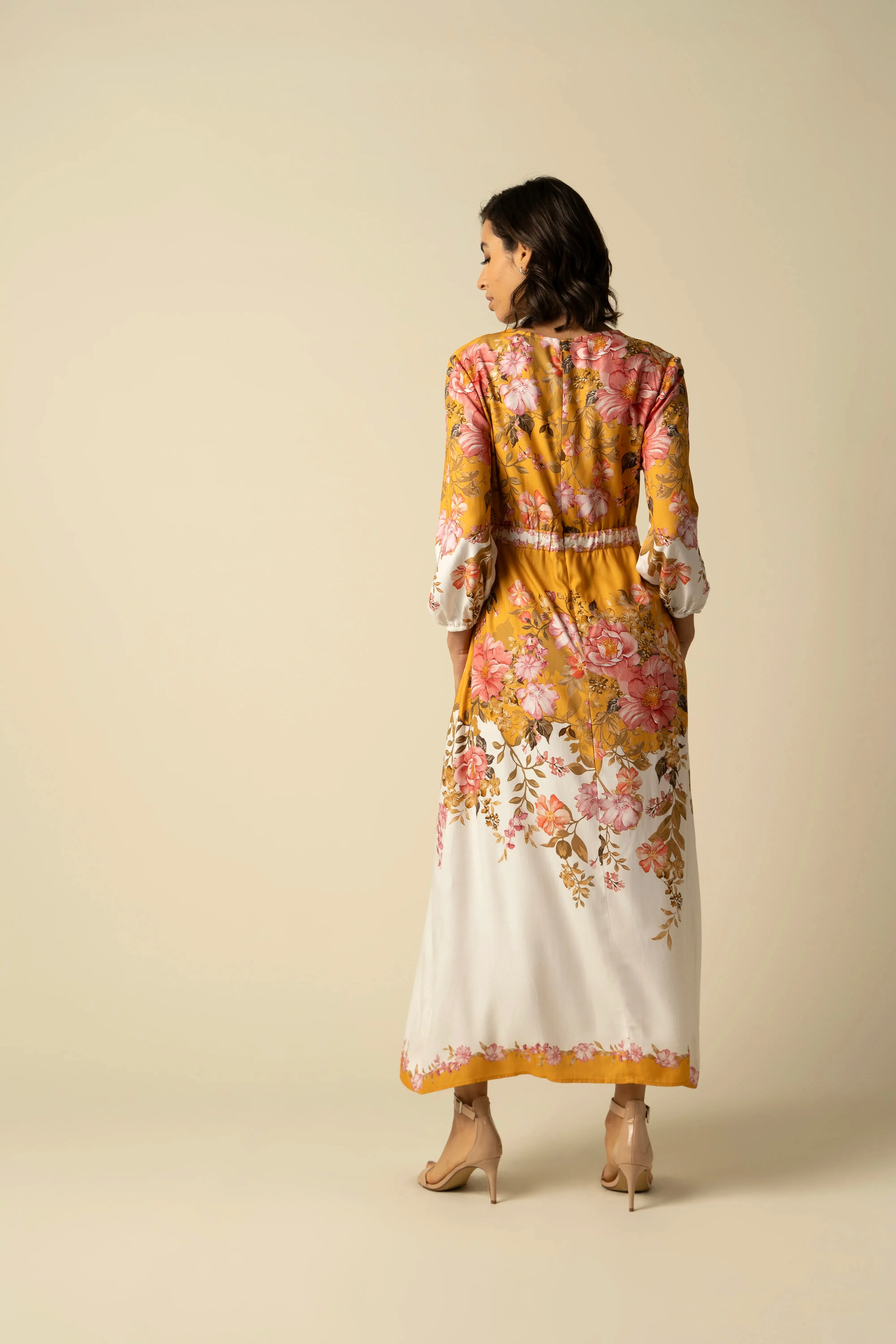 Aurelia Orange Dress sold by Raishma product image thumbnail 3