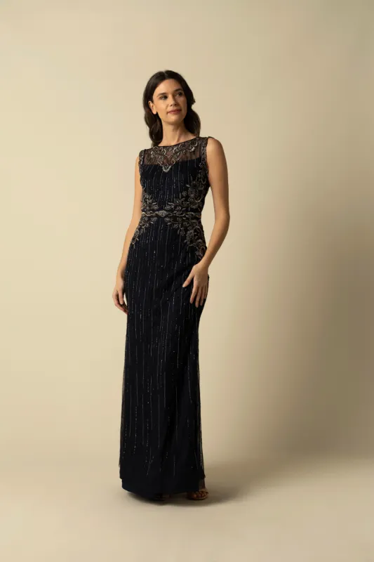 Navy Mason Gown sold by Raishma