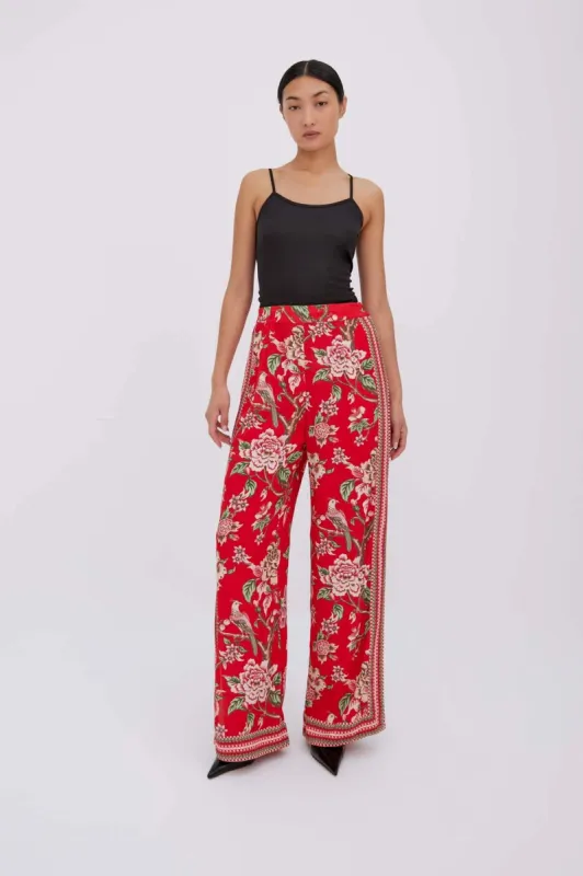 Hallie Red Trousers sold by Raishma