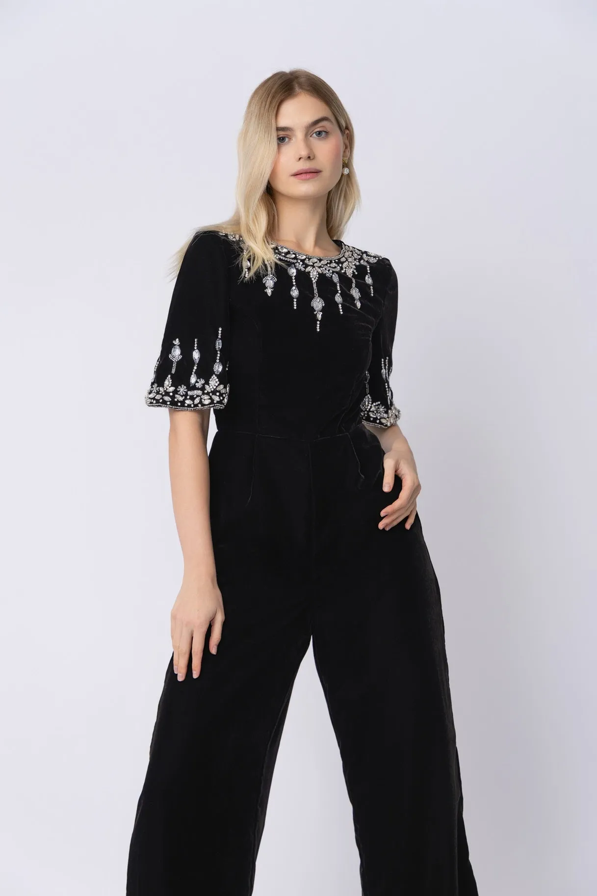 Luna Black Jumpsuit sold by Raishma product image thumbnail 2