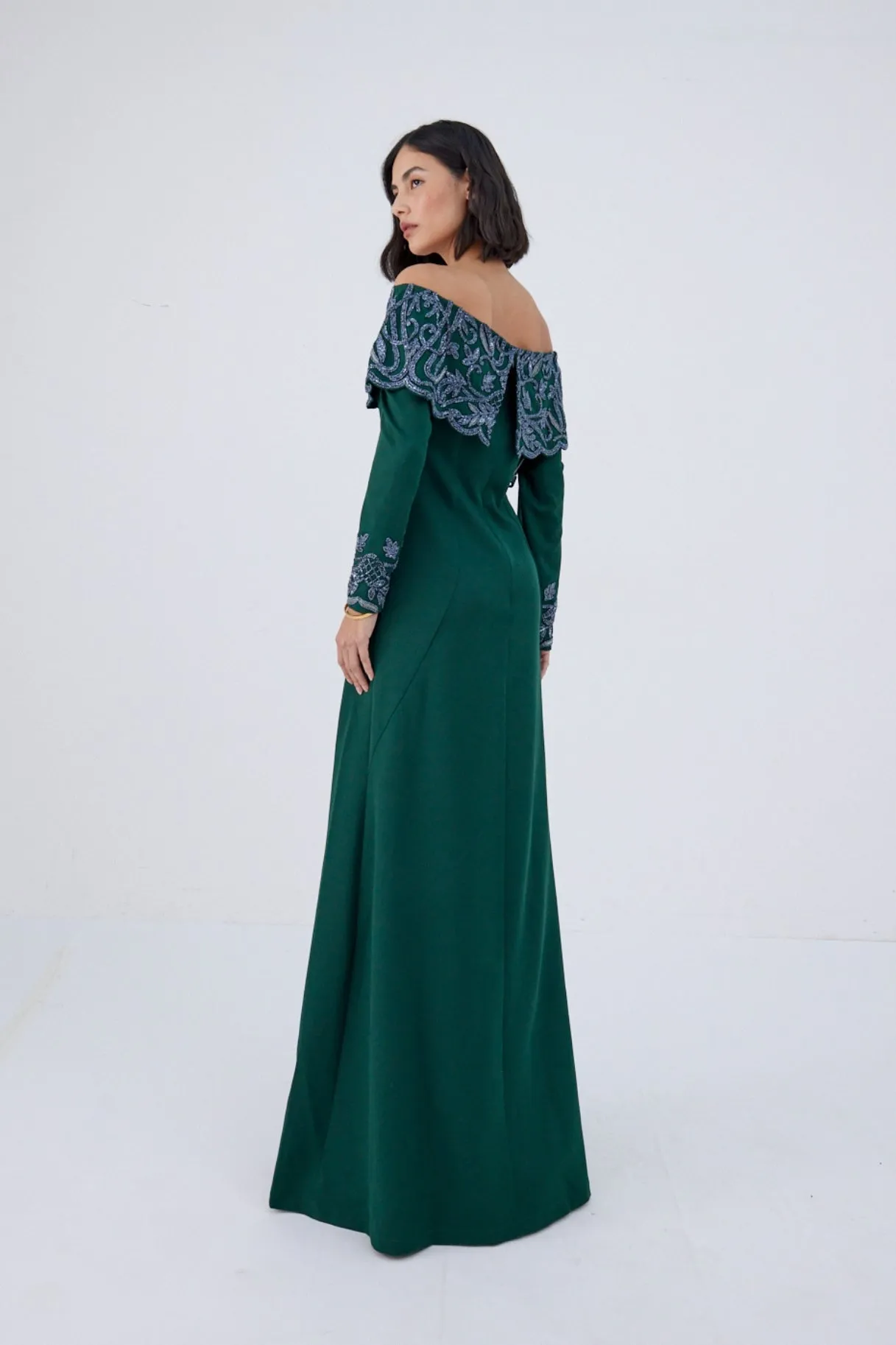 Maria Green Gown sold by Raishma product image thumbnail 3