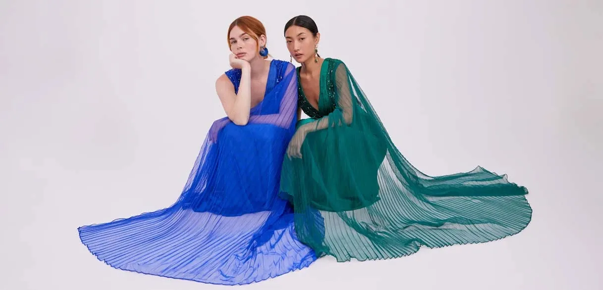 Anaya Green Gown sold by Raishma product image thumbnail 4