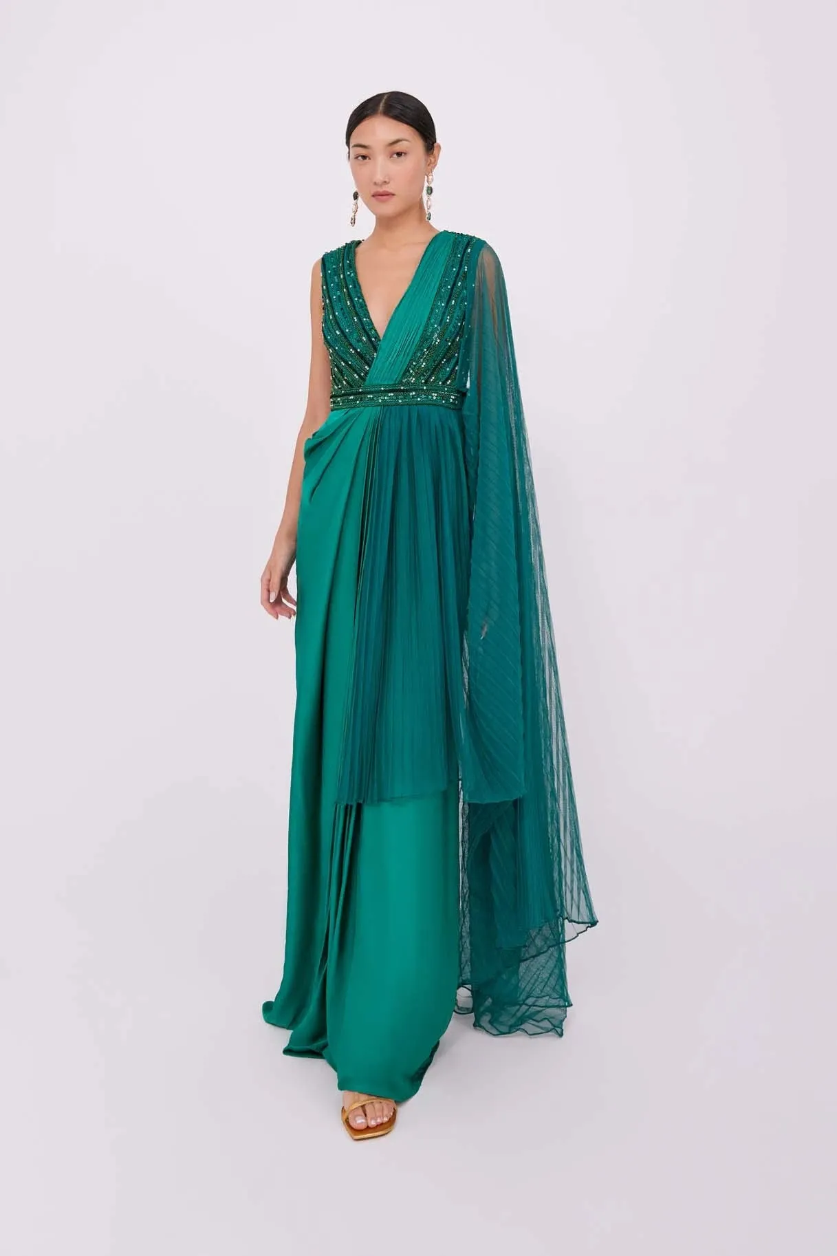Anaya Green Gown sold by Raishma