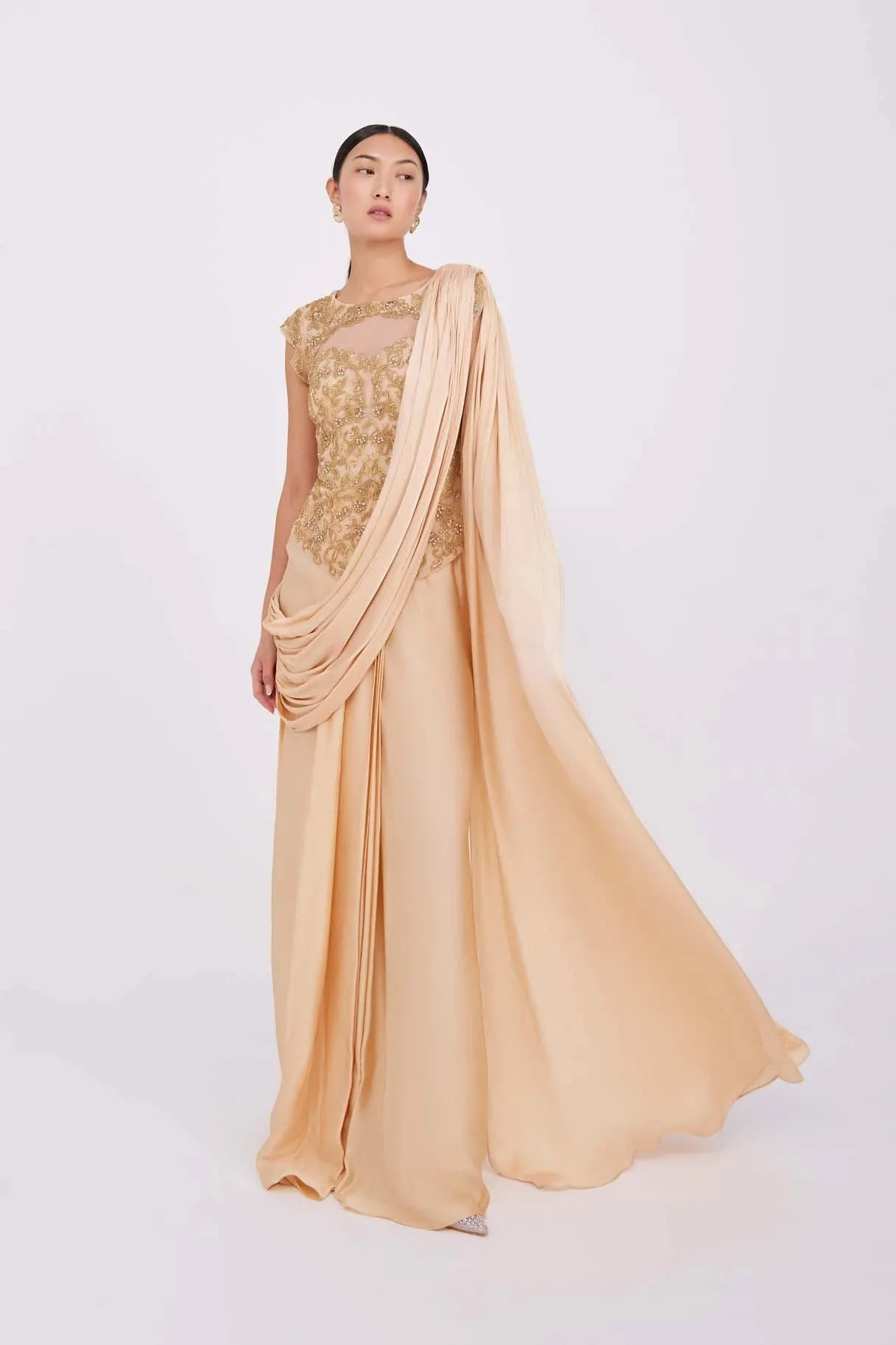 Anika Gold Gown sold by Raishma product image thumbnail 5