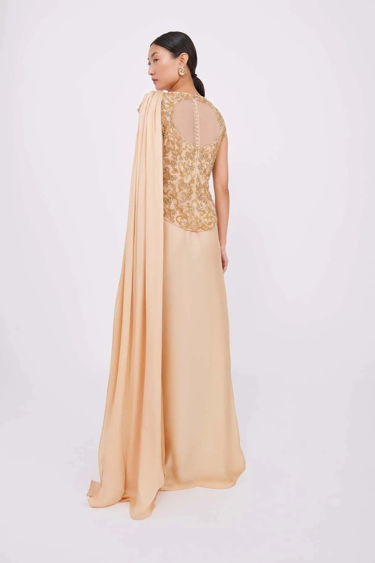 Anika Gold Gown sold by Raishma product image thumbnail 3