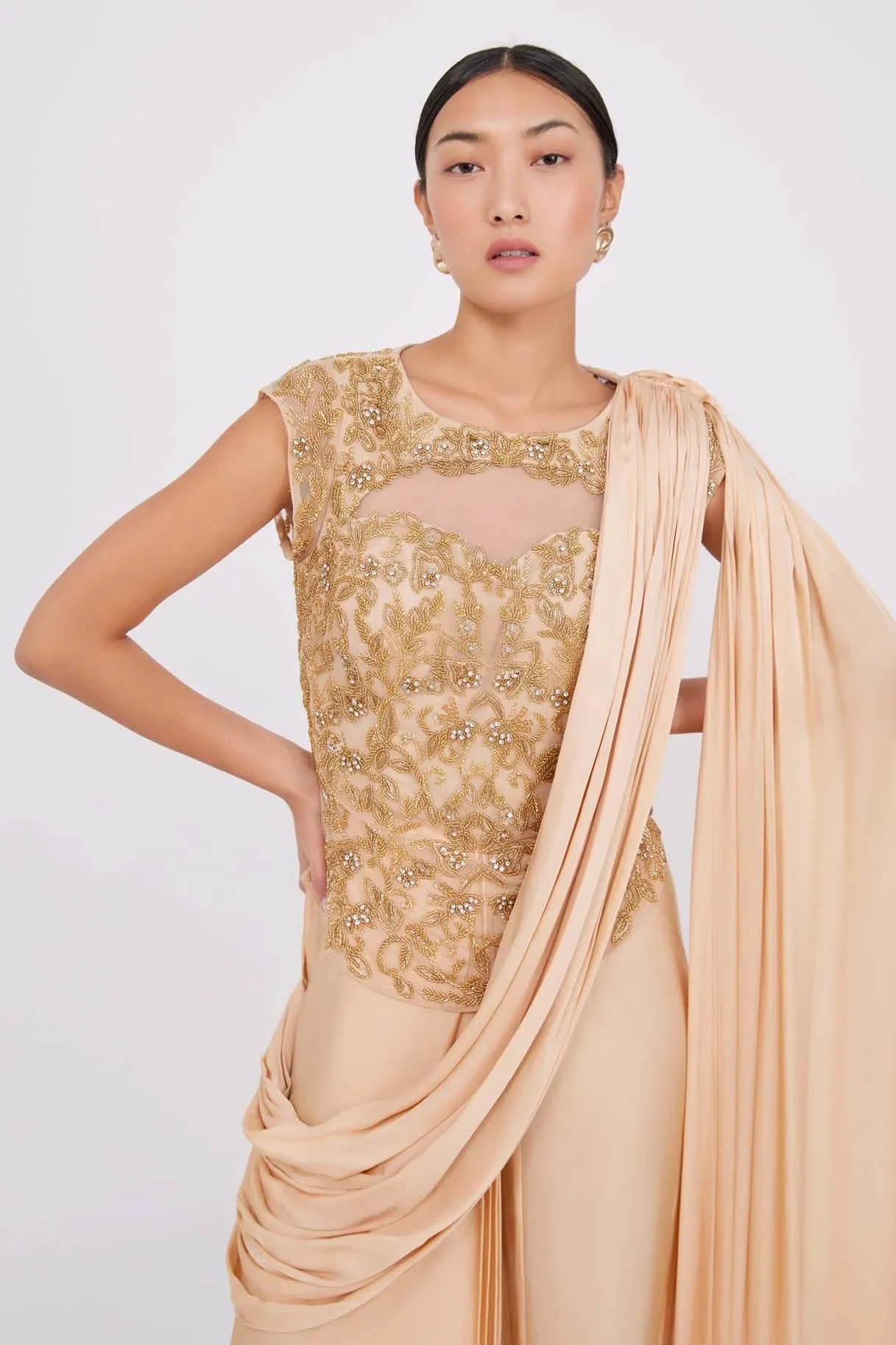 Anika Gold Gown sold by Raishma product image thumbnail 2