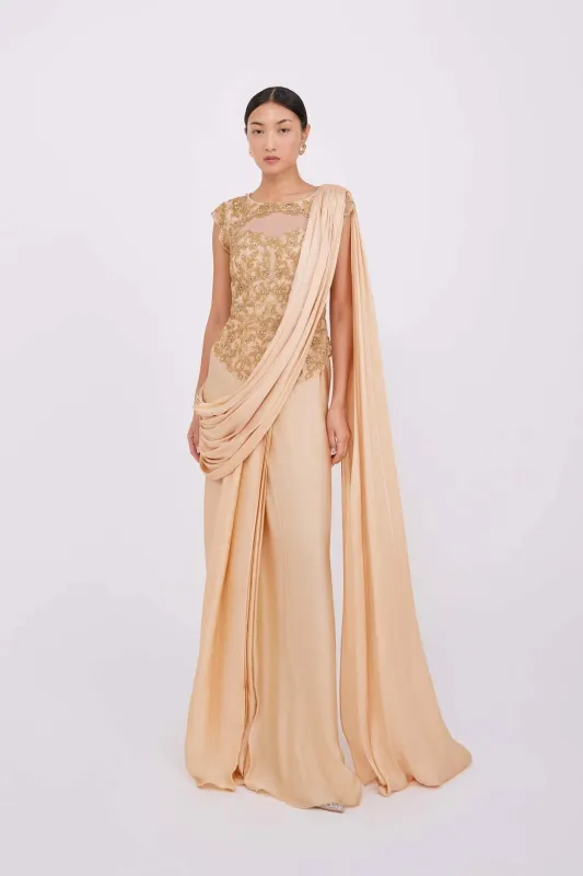 Anika Gold Gown sold by Raishma