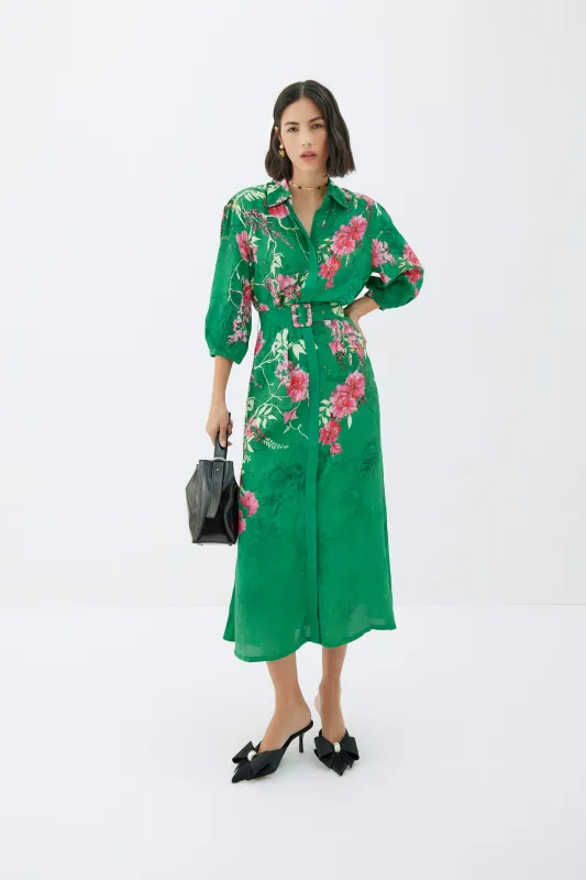 Aria Green Dress sold by Raishma