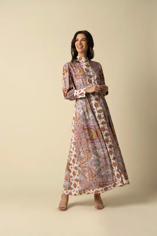 Maya Pink Cotton Dress sold by Raishma