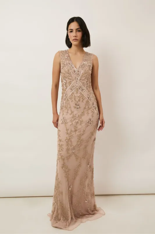 Tania Champagne Gown sold by Raishma