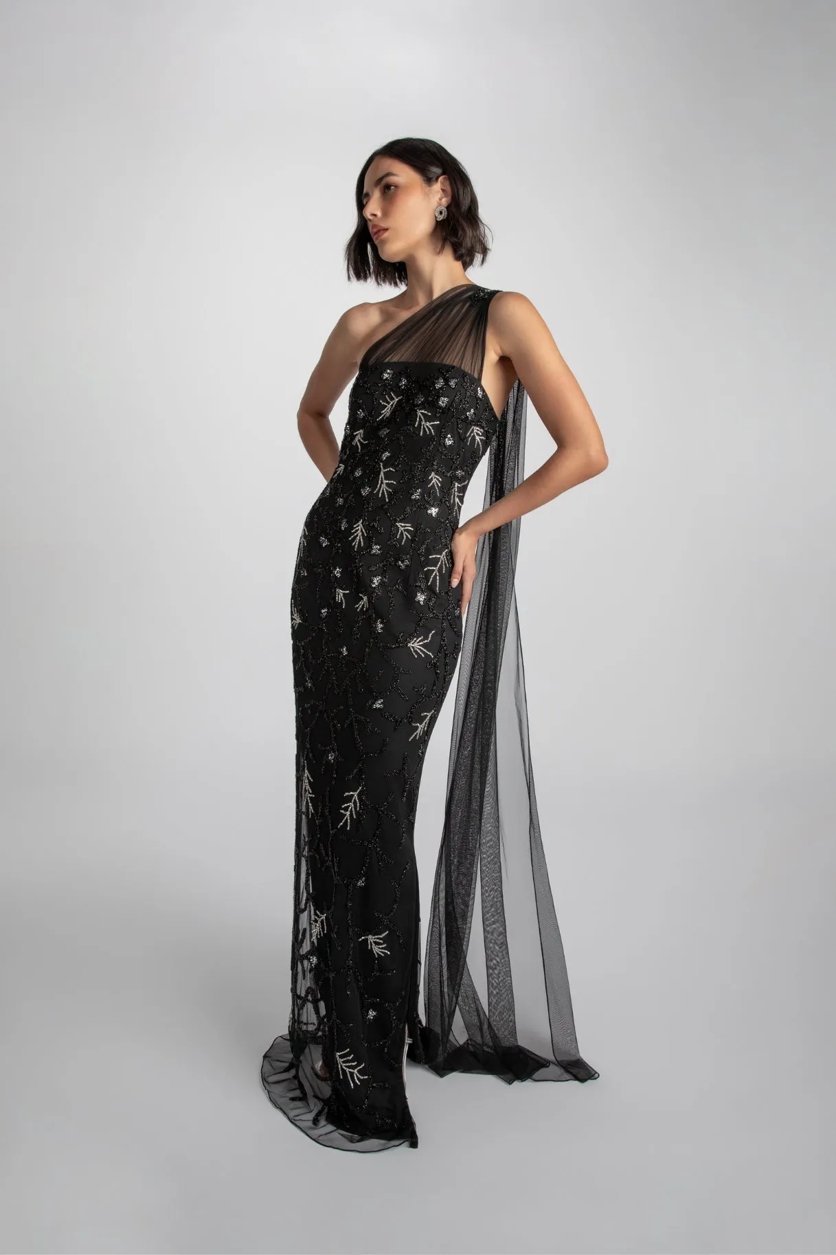 Bettina Black Gown sold by Raishma product image thumbnail 3