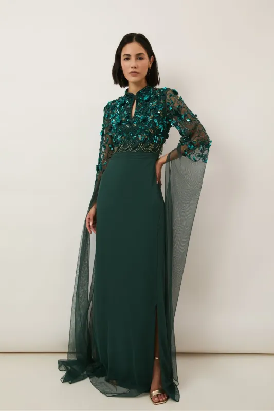 Rochelle Green Gown sold by Raishma